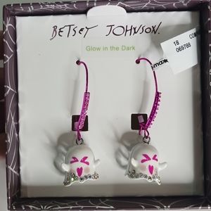 Ghost GITD pink earrings